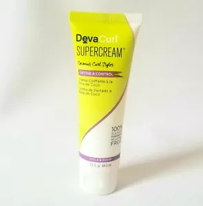 DevaCurl SuperCream 1.5 oz Coconut Curl Styler Super Curly Travel Size NEW Orig - Picture 1 of 4