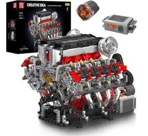 MOULDKING 10130 | F488 V8 Supercar Motor Technic Set mit Antrieb NEU & OVP - Bild 1 von 6