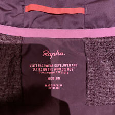 USED BURGUNDY RAPHA PRO TEAM  INSULATED CYCLING GILET VEST MEDIUM EXCELLENT