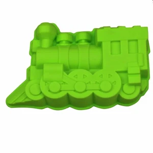 Herramientas para hornear molde para pasteles de silicona para tren - Imagen 1 de 3