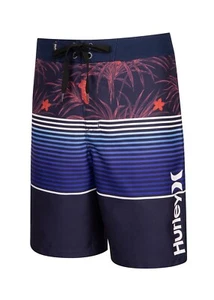* NEW Hurley Boys & Girls Board Shorts, Swim Trunks, Hawaiian Design Swimming - Picture 1 of 11