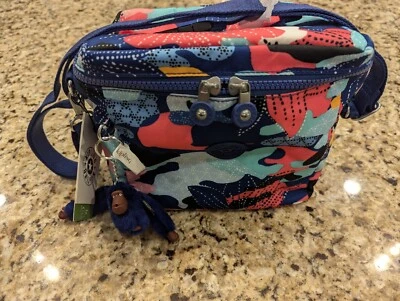 Kipling Graham Lunch Bag Dazzling Lily Print AC8234 8X7.5X7 - Image 1 of 4