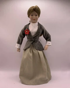 1983 Franklin neuwertige Porzellanpuppe Dienstmädchen von 13 Kolonien - Cecily von Virginia - Bild 1 von 9