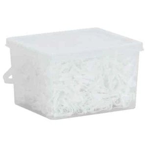 Bandas de trenzas caballo silicona blanco 2500 unidades vidaXL - Imagen 1 de 8