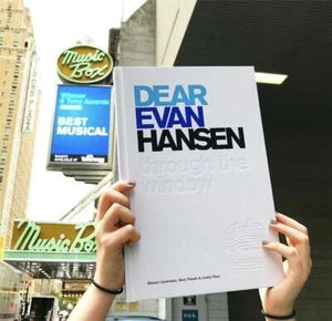 DEAR EVAN HANSEN NEW WRAPS THROUGH THE WINDOW STEVEN LEVENSON HARDCOVER MUSICAL - Picture 1 of 3