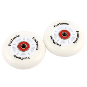 2X LED Leuchtrollen FunTomia Waveboard Board ABEC-9 Kugellager Rad Rollen 1930 - Bild 1 von 3
