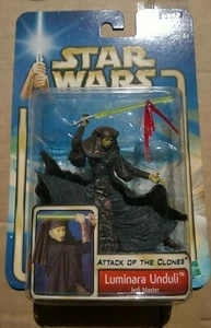 Star Wars Attack Of the Clones Luminara Unduli Jedi Master Figure Carded - Picture 1 of 2