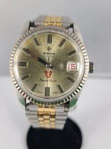 Vintage Rado Purple Seahorse , Very nice rare collector watch , working smooth - Picture 1 of 10