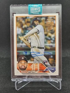 2024 TOPPS Archive Signature Series Active Player RC AUTO 11/24 Riley Greene - Picture 1 of 2