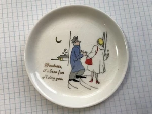 VINTAGE ANTIQUE SAUCER/COASTER 4.75" - Picture 1 of 3