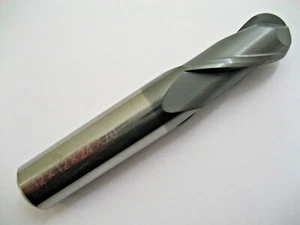 MOLINO DE EXTREMO DE NARIZ DE BOLA DE CARBURO 12 mm 2 flautas recubiertas alcrN HERRAMIENTA EUROPA OEMSCBN212 P36 - Imagen 1 de 4