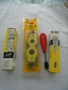 Mill Rose 4 Copper Pipe & Fitting Cleaning Brushes 2 Unused 2 Used 1 Time - Picture 1 of 3