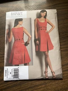 Vogue PATTERN V1089 designer Badgley Mischka sleeveless dress sz 8 - 14 - Picture 1 of 2