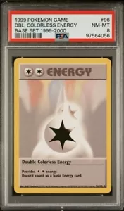 Pokémon Double Colourless Energy 96/102 1999-2000 Base Set PSA 8 - Picture 1 of 2