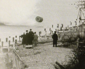 DAMBUSTERS RAID UPKEEP (BOUNCING BOMB) TESTED AT RECULVER HARDBACK PRINT PICTURE - Picture 1 of 1