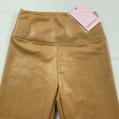 Leggings Avec Les Filles Mujer Extra Pequeños Biscotti Marrón Líquido Imitación Cuero Foto 1 de 4