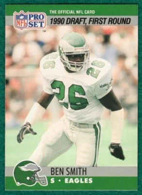 Ben Smith - 1990 Pro Set #690 - Philadelphia Eagles Football Card - Draft Pick - Image 1 of 2