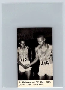 L CALHOUN W MAY 1960 Svart-Vita OS Sportserien #OS91 - Picture 1 of 2