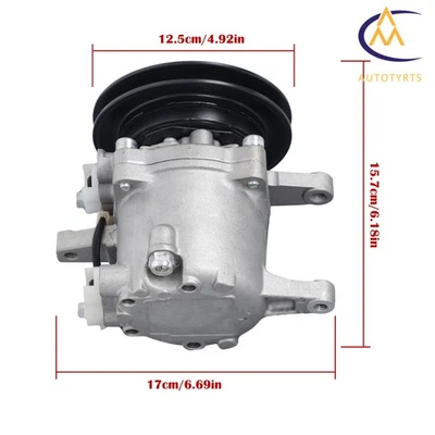 AC A/C Compressor 12V For Kubota SVL75-2C SVL75C SVL90-2C SVL90C RD451-93900 - Image 1 of 4