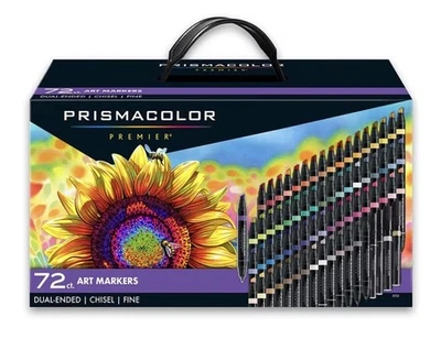 Prismacolor Premier marcadores de arte duplas conjunto de marcadores de álcool 72 unidades NOVO! - Imagem 1 de 3