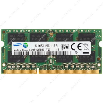 Samsung 8GB DDR3-1600 PC3-12800 2Rx8 SODIMM Laptop Memory RAM M471B1G73DB0-YK0 - Image 1 of 2