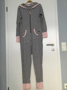 SkintoSkin Overall Hausanzug Pyjama Shirt Hose Jogginganzug Kapuze M 40 42 - Bild 1 von 6