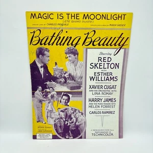 Magic Is The Moonlight Vintage Piano Sheet Music Charles Pasquale Maria Grever - Picture 1 of 6