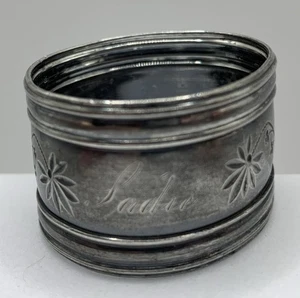 Antique Quadruple Silver Plate Victorian Engraved “Sadie” Floral Design - Picture 1 of 13