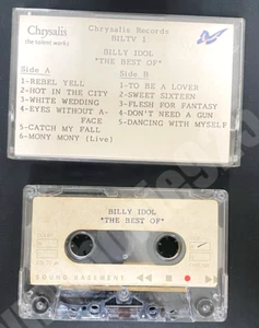 1988 Billy Idol THE BEST OF UK Promo 11 Tracks Cassette Tape CHRYSALIS Records - Picture 1 of 14