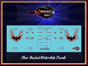 1/64 '73-76 Firebird "Red" Phoenix Decal Set' SCR-0636C - Picture 1 of 3