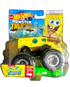 Hot Wheels Monster Trucks Sponge Bob Square Pants 11/75 Nickelodeon Toy Truck - Picture 1 of 2