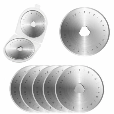 10x 45mm Steel Rotary Cutter Refill Blades Sewing Quilting Tool For Olfa Fiskars - Image 1 of 4