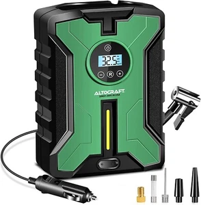 ALTOCRAFT USA 12V Portable Tire Inflator with Digital Pressure Gauge LED Light - Picture 1 of 7
