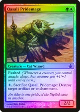 Qasali Pridemage FOIL Alara Reborn HEAVILY PLD White Green Common CARD ABUGames