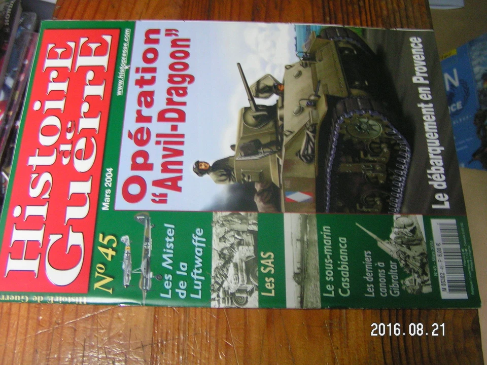 1µ? Revue Histoire de Guerre n°45 Les Mistel Les SAS Le Casabianca Anvil-Dragoon - Photo 1/1