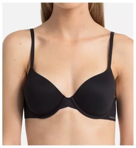 Calvin Klein Perfectly Fit Bra 32B Black Lightly Lined Full Coverage F3837 NWT - Picture 1 of 8