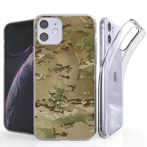 For iPhone 11 6.1" TPU Gel Protector Hunter ACU Marine Military CAMO Combat Case - Picture 1 of 9