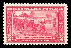 Scott 618 1925 2c Lexington-Concord Issue Mint VF OG NH Cat $6 - Picture 1 of 1