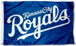 Béisbol Royals Kansas City 3x5 bandera nuevo envío rápido en EE. UU. KC Royal! - Imagen 1 de 9