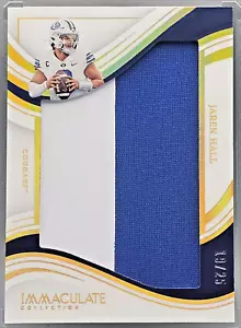 JAREN HALL SSP /25 2022 Panini Immaculate Collegiate Jumbo Jersey Patch - Picture 1 of 2