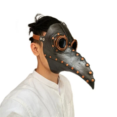 Plague Doctor Bird Long Nose Beak Steampunk Face Mask Halloween Cosplay Props - Image 1 of 4