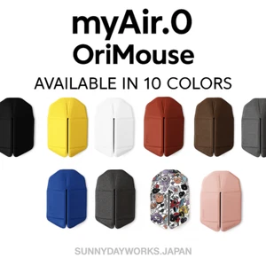 myAir.0 OriMouse Foldable Wireless Mouse Bluetooth Type-C 10 Colors Japan New - Picture 1 of 40