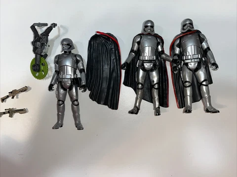 Star Wars "Captain Phasma" The Force Awakens  3.75 LOT Of 3 Figures &accessories Cover