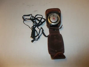 Vintage General Electric Exposure Meter PR-1 with Brown Case - Picture 1 of 4