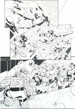 Mike WIERINGO ~ Spider-Man and the Fantastic Four Original Art 2007