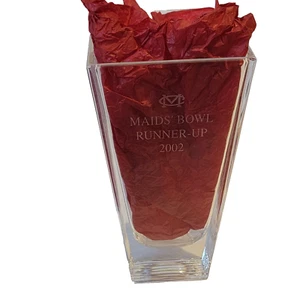 Vintage Tiffany & Co Metropolis Glass Vase CM MC Maids Bowl Runner-Up 2002 Award - Picture 1 of 17