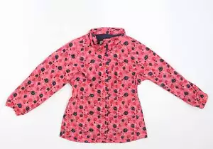 name it Girls Pink Animal Print Jacket Size 3-4 Years Zip - Picture 1 of 12