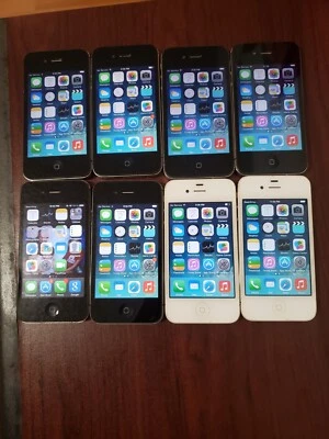 Lot of 8 Apple iPhone 4  A1349(CDMA) 16GB ( NON SIM MODEL) Verizon Smartphone - Image 1 of 4