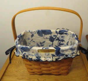 Longaberger 1996 Edition Dresden Tour Basket w/Liner & Protector Signed - Picture 1 of 8