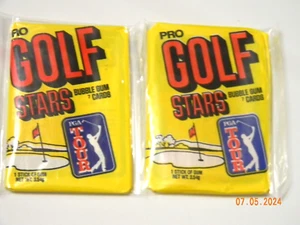 Donruss Golf Stars 1981 ungeöffnet Paar Wachspackungen Nicklaus Rookie - Bild 1 von 4